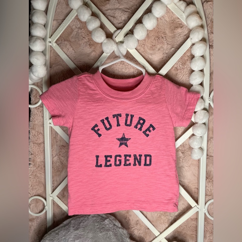 Baby girl pink | future legend T-shirt | 6 months